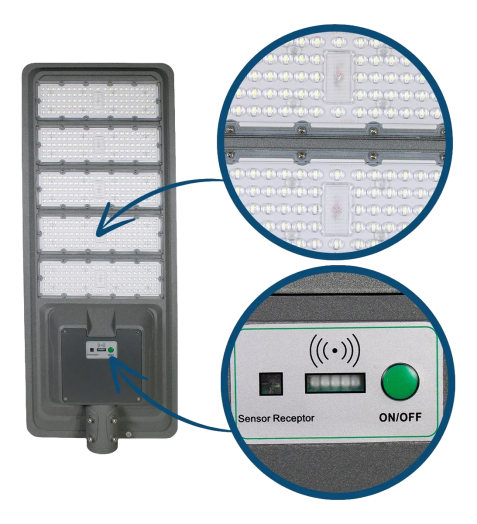 Lámpara solar todo en uno 100w alumbrado público